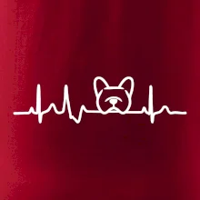 EKG Francouzský buldoček hlava