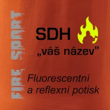SDH Váš název - FLUO + Reflexní potisk