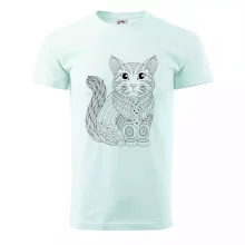 Kočka sedící mandala