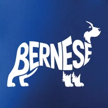 Bernese Mountain Dog nápis v těle