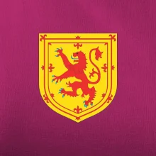 Skotský lev na hrudi