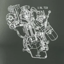 Motor Škoda/ VW 1.9L  TDI z boku