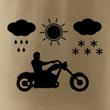 Motorkář za každého počasí - chopper