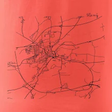 Černobílá mapa Cerhovice 267 61