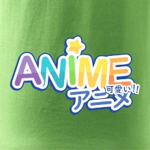 Anime nápis duhový