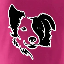 Border kólie obrys hlavy