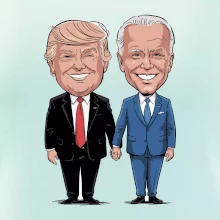 Trump a Biden - velký kamarádi