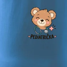 Pediatrička s medvídkem a stetoskopem - malý potisk