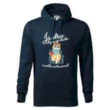 Já dřu, aby moje kočka mohla relaxovat