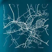 Mapy měst černobílé Turnov