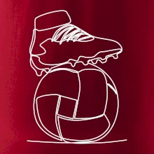 Fotbalový míč kopačka jedním tahem