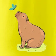 Kapybara a motýlek