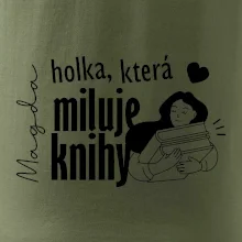 Černobílá holka, která miluje knihy - Vaše jméno Černobílá holka, která miluje knihy - Vaše jméno