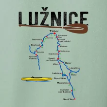 Mapa řeky Lužnice