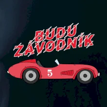 Budu závodník červené staré auto