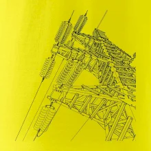 Nákres stožáru vysokého napětí