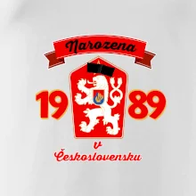 Narozena v Československu - Přelepený znak 1989 Narozena v Československu - Přelepený znak 1989