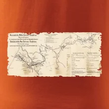 Mapa Báňské dráhy z Moravské Ostravy do Doubravy