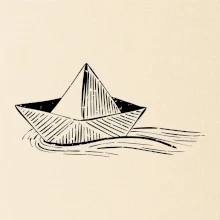 Letní romance - papírová loďka