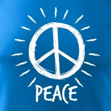 Peace symbol černobílý