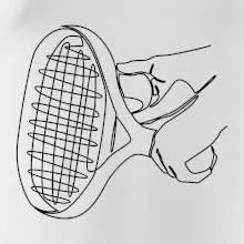 Tenisová raketa jednim tahem