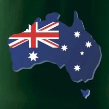Austrálie - vlajka mapa