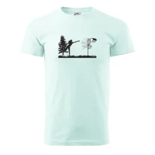 Disc golf - žena černý obrázek