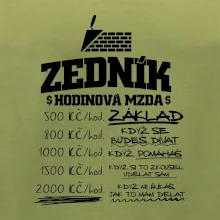 Hodinová mzda zedník