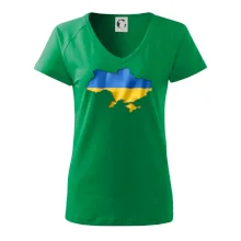 Ukrajina vlajka mapa