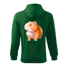 Morče - kreslené, bílo oranžové