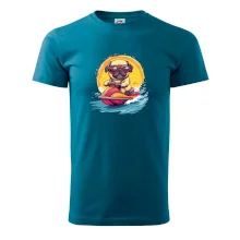 Mops na vodním skútru Mops na vodním skútru