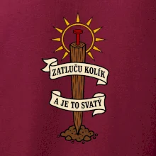 Geodet zatluču kolík a je to svatý
