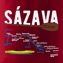 Mapa řeky Sázavy