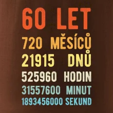 Narozeniny 60 přepočet času