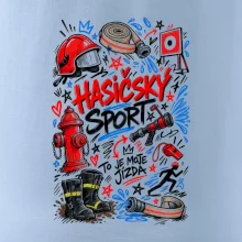 Hasičský sport - kreslené vybavení a terč