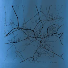 Mapy měst černobílé Turnov