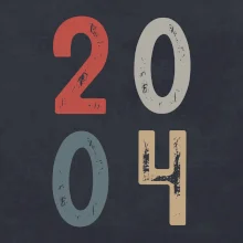 Vintage číslice 2004