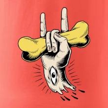 Rocková ruka kost a oko