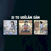 Si to udělám sám - dlouhé vlasy a knír