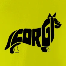 Corgi - nápis v těle Corgi - nápis v těle