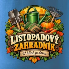 Listopadový zahradník v hlíně je doma