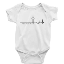 Jesus Saved My Life kříž ekg Jesus Saved My Life kříž ekg