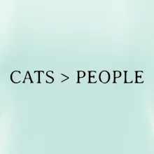 Cats > people