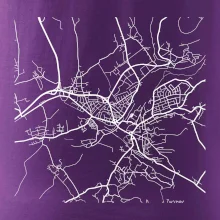 Mapy měst černobílé Turnov