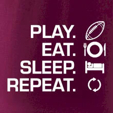 Play Eat Sleep Repeat americký fotbal