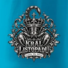 Král listopadu královský štír a koruna