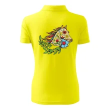 Kůň barevný s listy