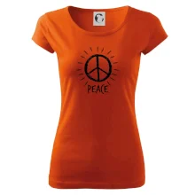 Peace symbol černobílý