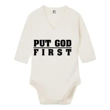 Put God first tlustý nápis Put God first tlustý nápis