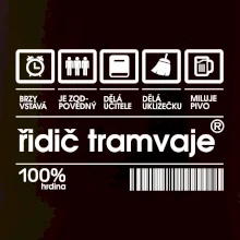Čárový kód Řidič tramvaje